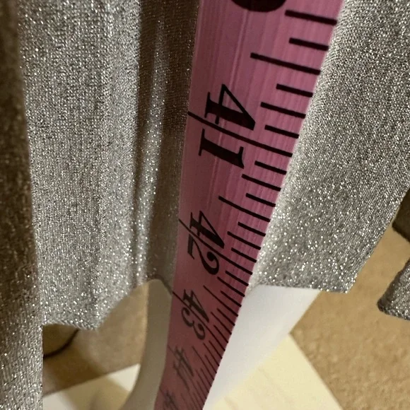 Anthropologie Elevenses Lunar Pleated Midi Dress Gold Sparkle Metallic Size 6 - Picture 11 of 13